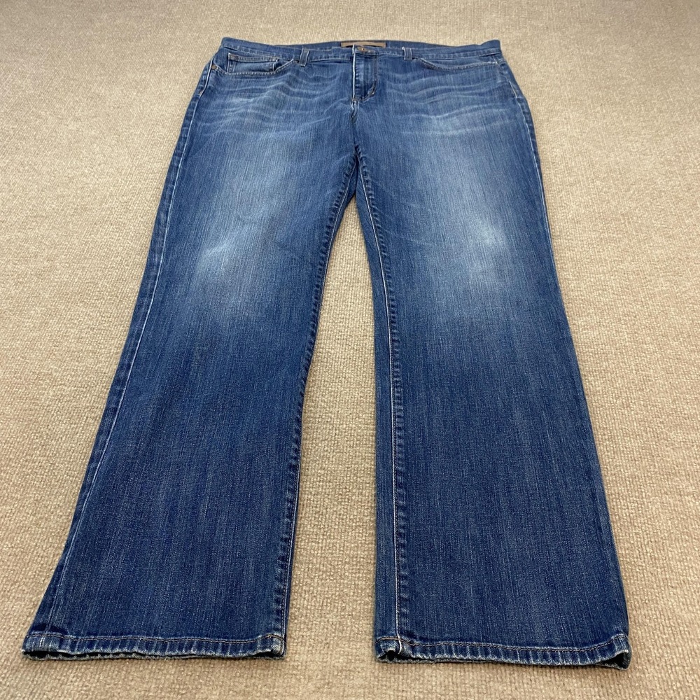 Joes Jeans The Classic Jeans Mens 40x32 Blue Straight Stretch Whiskered Denim